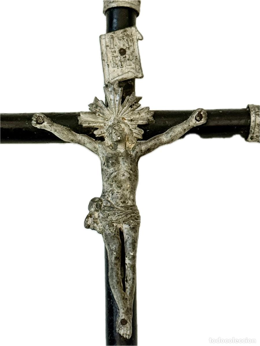 Antig&uuml;edades: CRUCIFIJO DE CELDA - S. XIX - Foto 2