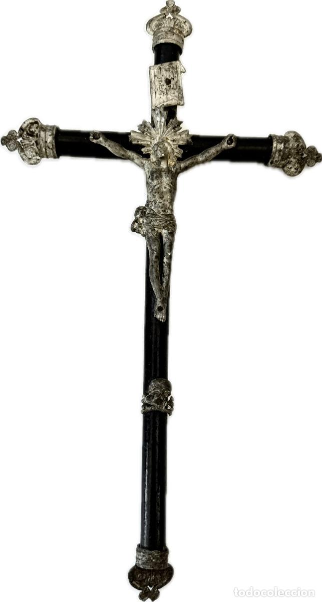 Antig&uuml;edades: CRUCIFIJO DE CELDA - S. XIX - Foto 1