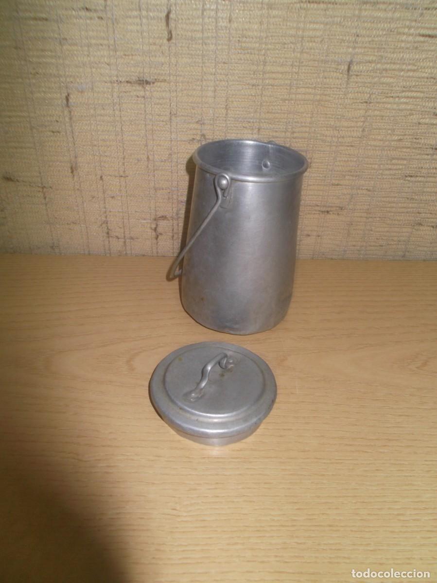 Antig&uuml;edades: Lechera de aluminio de 1/2L - Foto 3