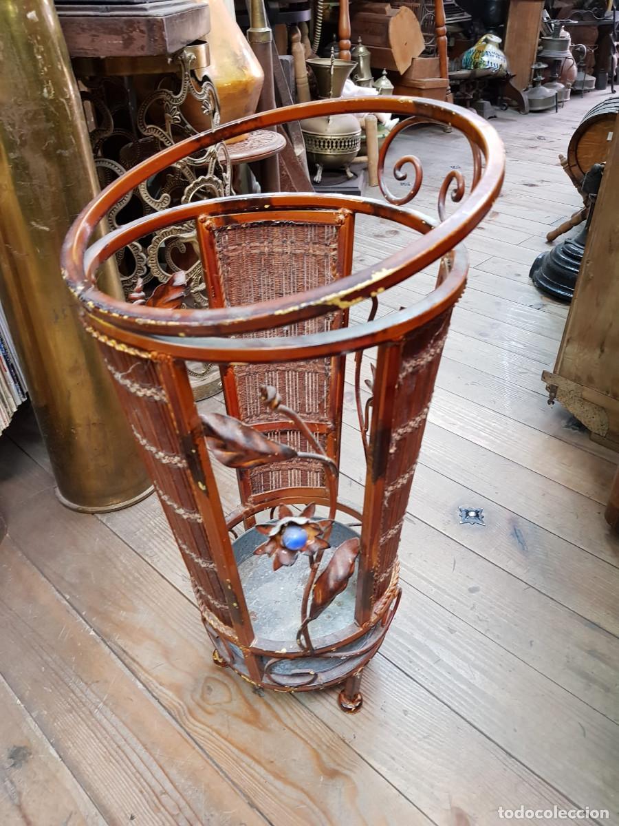 Antig&uuml;edades: ANTIGUO MACETERO-ALTO 50 CM - Foto 3