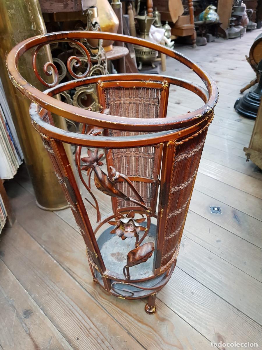 Antig&uuml;edades: ANTIGUO MACETERO-ALTO 50 CM - Foto 4