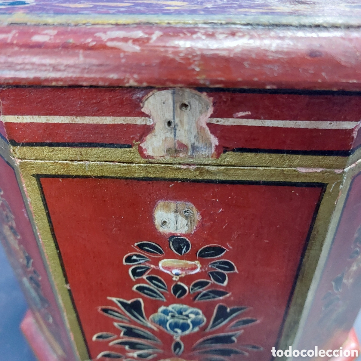 Antig&uuml;edades: Caja Joyero Madera Estilo Arabe - Foto 2
