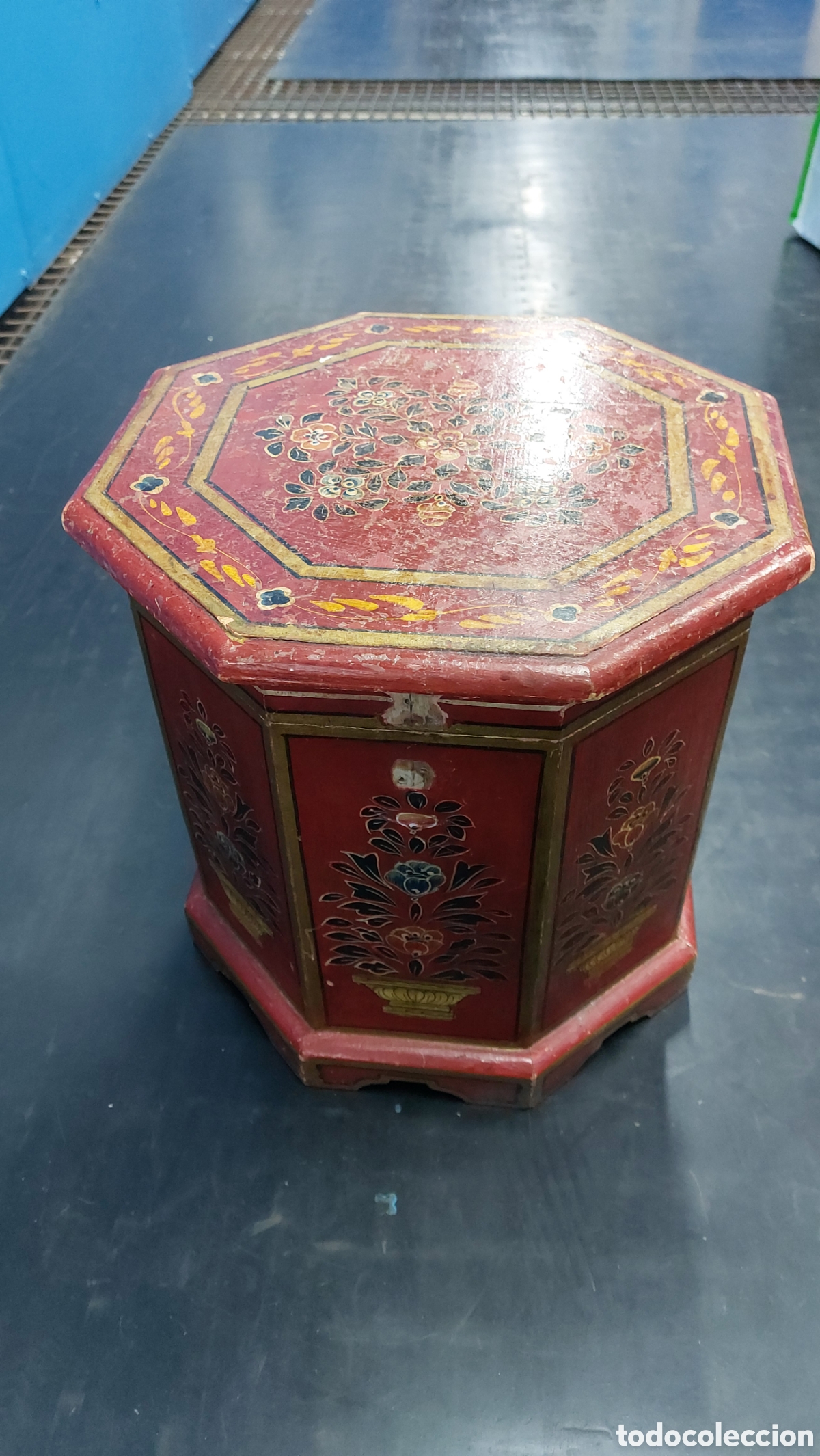 Antig&uuml;edades: Caja Joyero Madera Estilo Arabe - Foto 4