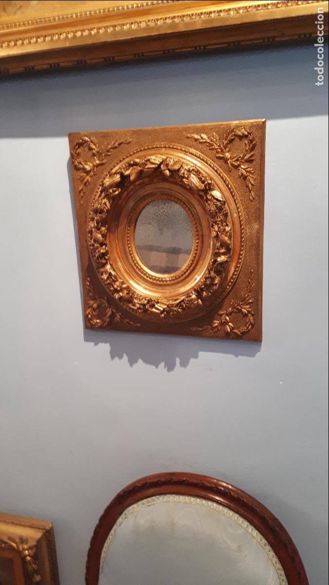 Antig&uuml;edades: Marco dorado siglo XIX. - Foto 6