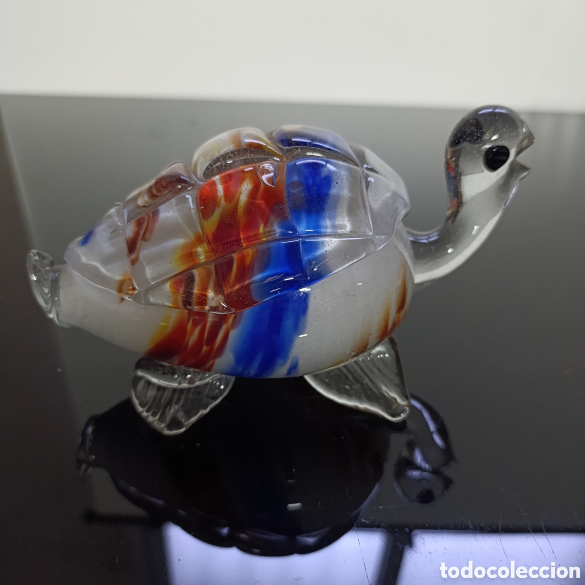 Antig&uuml;edades: GRAN TORTUGA MURANO,20 CM LONGITUD - Foto 2