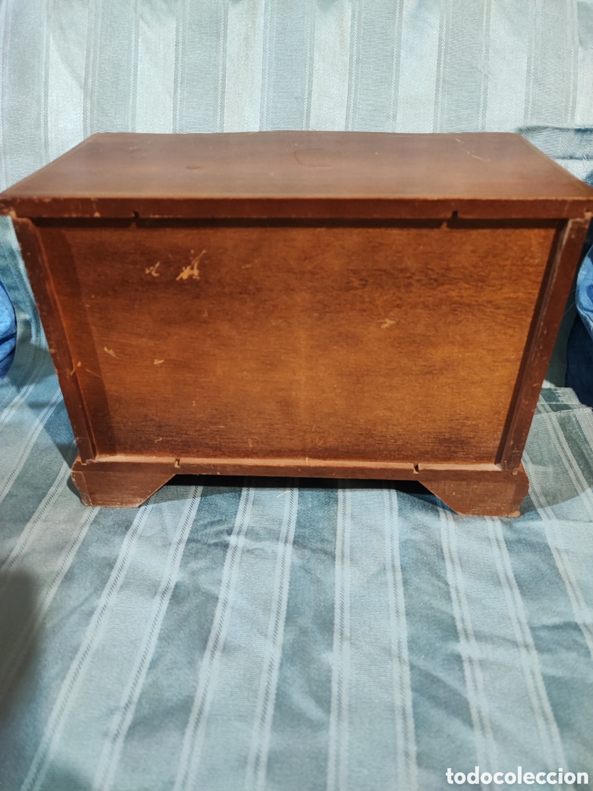Antig&uuml;edades: Antiguo joyero madera para restaurar. - Foto 4