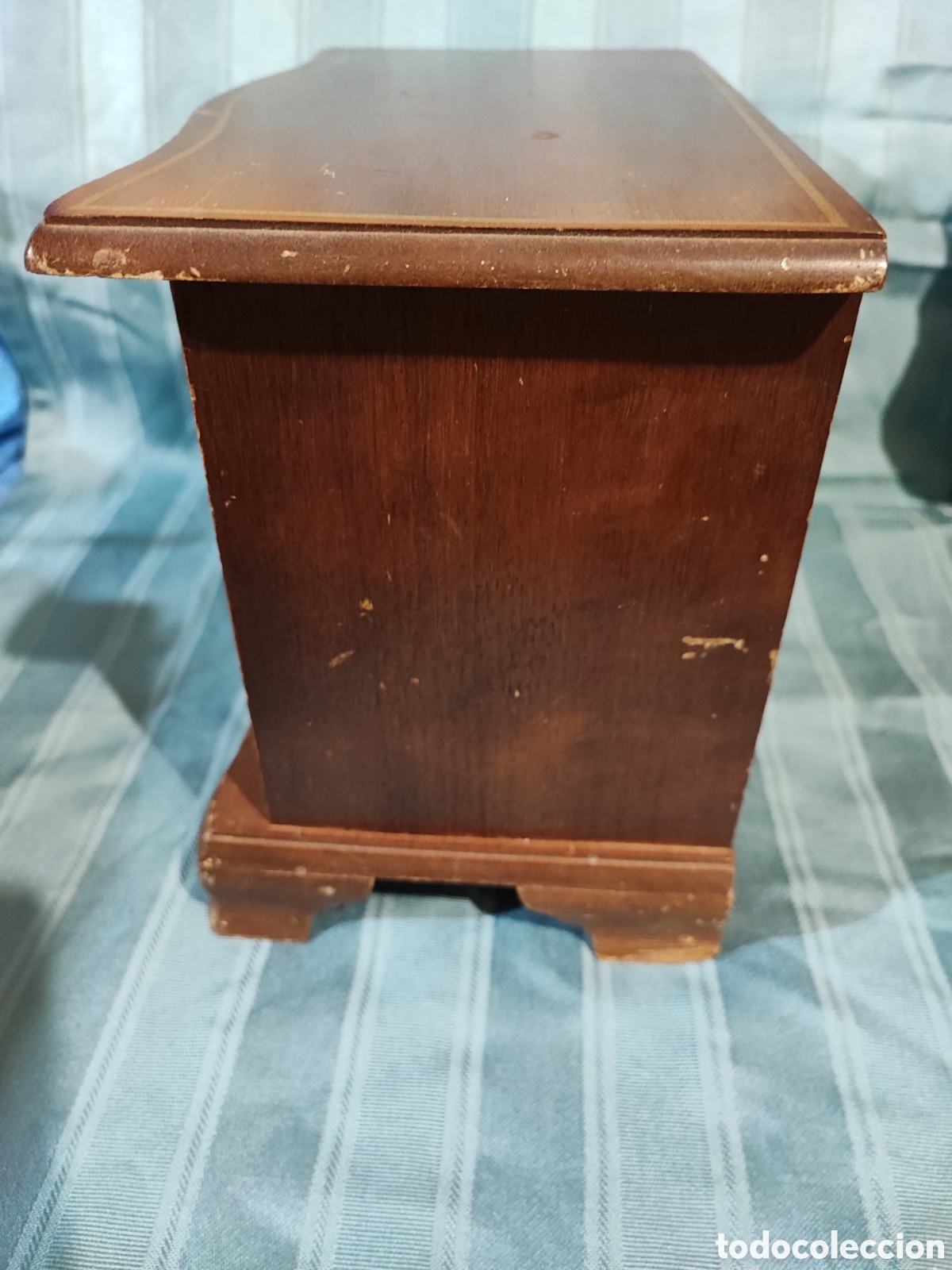 Antig&uuml;edades: Antiguo joyero madera para restaurar. - Foto 5