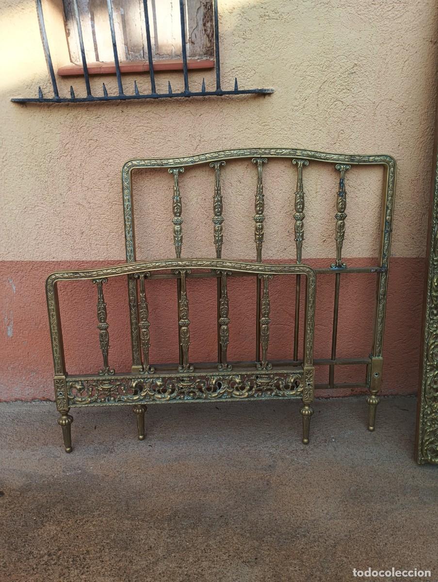 Antig&uuml;edades: CAMA DE BRONCE-ANTIGUA. - Foto 1