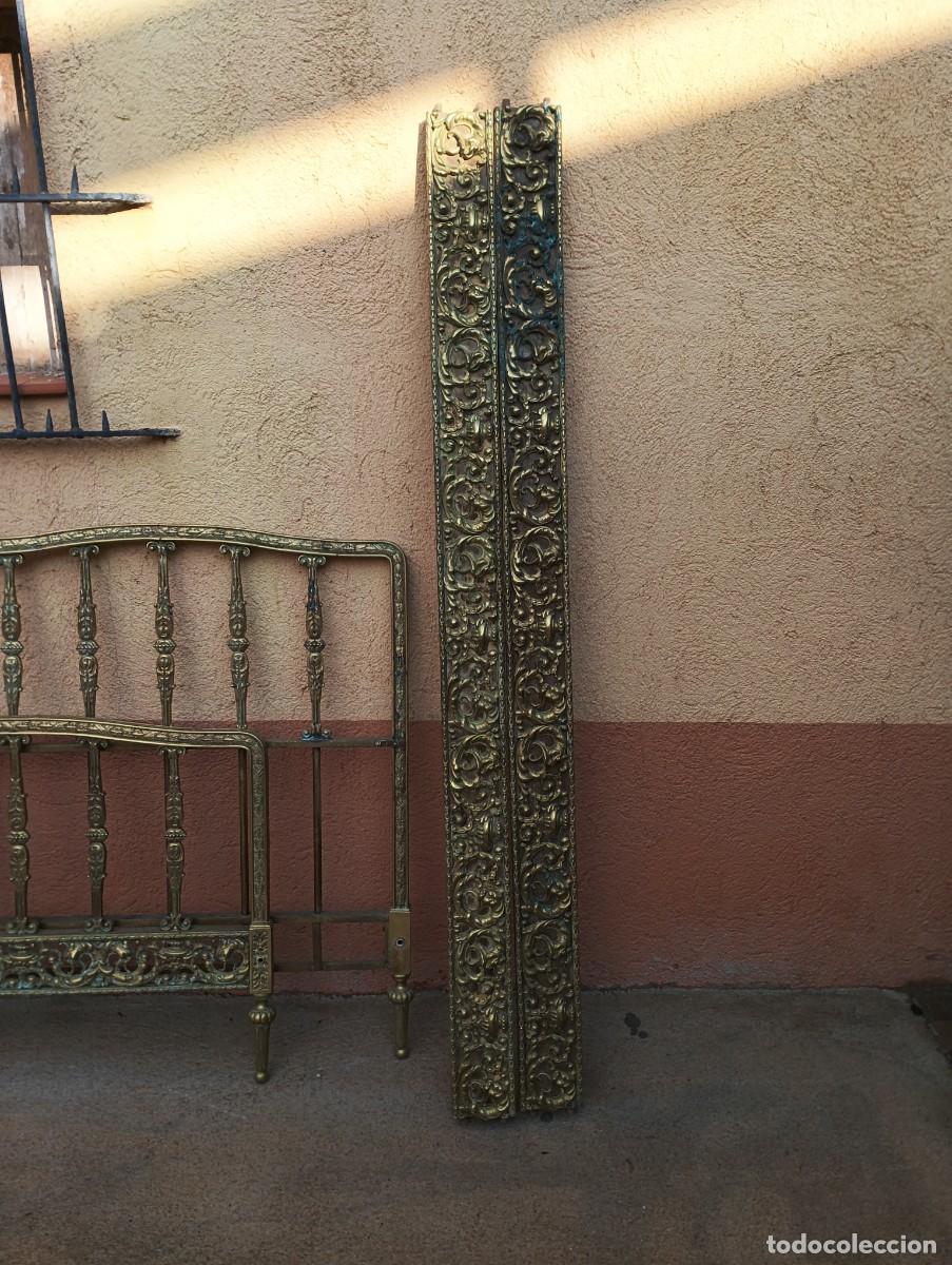 Antig&uuml;edades: CAMA DE BRONCE-ANTIGUA. - Foto 2