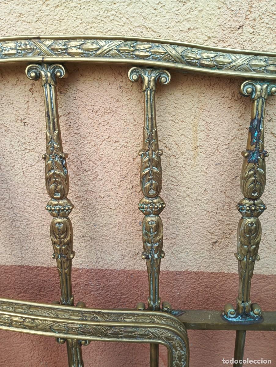 Antig&uuml;edades: CAMA DE BRONCE-ANTIGUA. - Foto 4