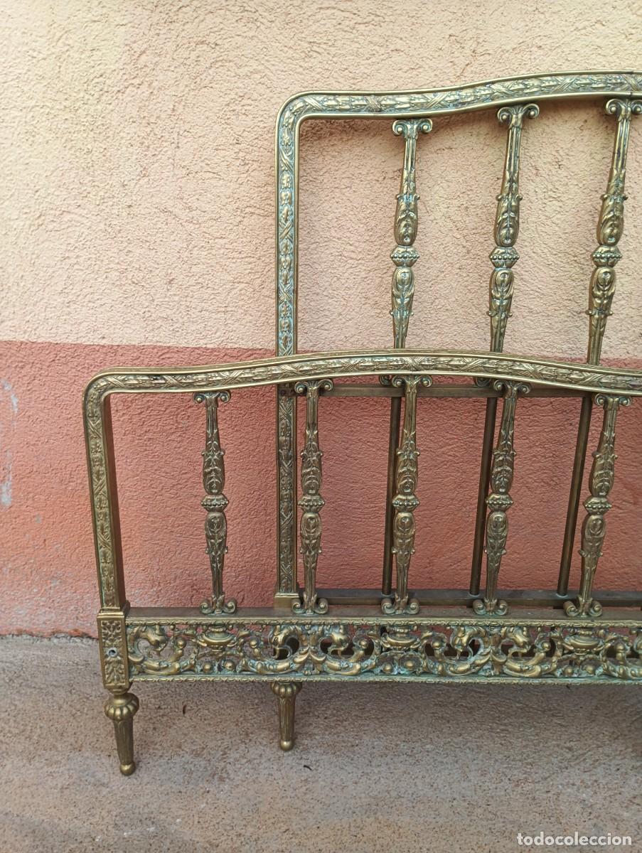 Antig&uuml;edades: CAMA DE BRONCE-ANTIGUA. - Foto 6