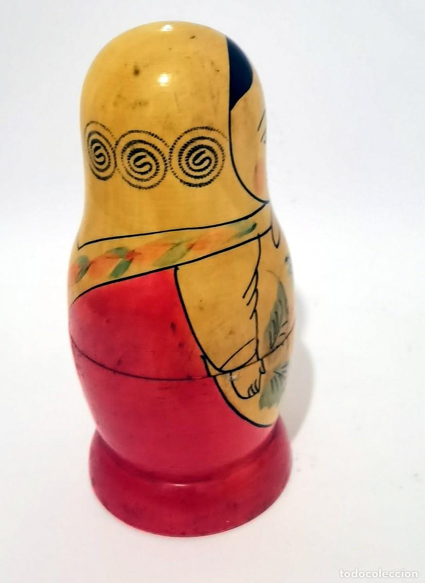 Antig&uuml;edades: Matryoshka original URSS de 14cm - Foto 4