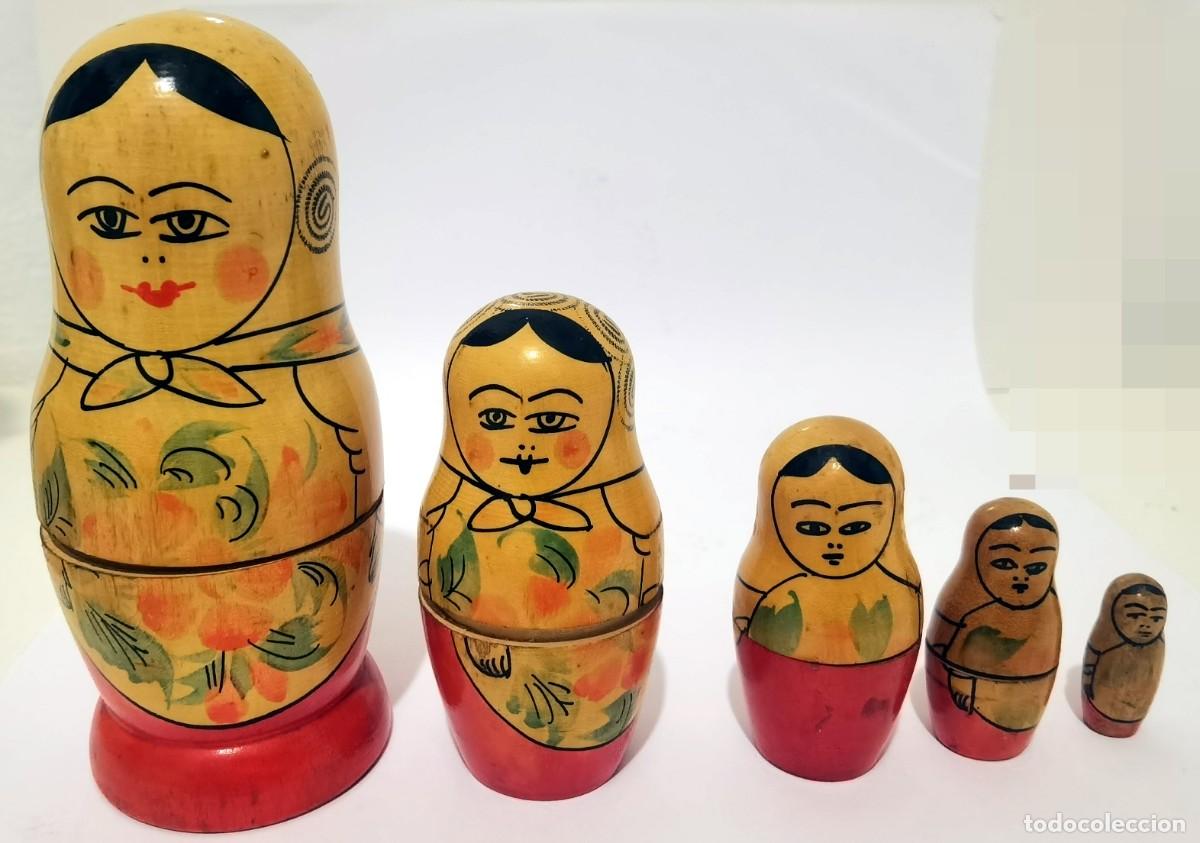 Antig&uuml;edades: Matryoshka original URSS de 14cm - Foto 5