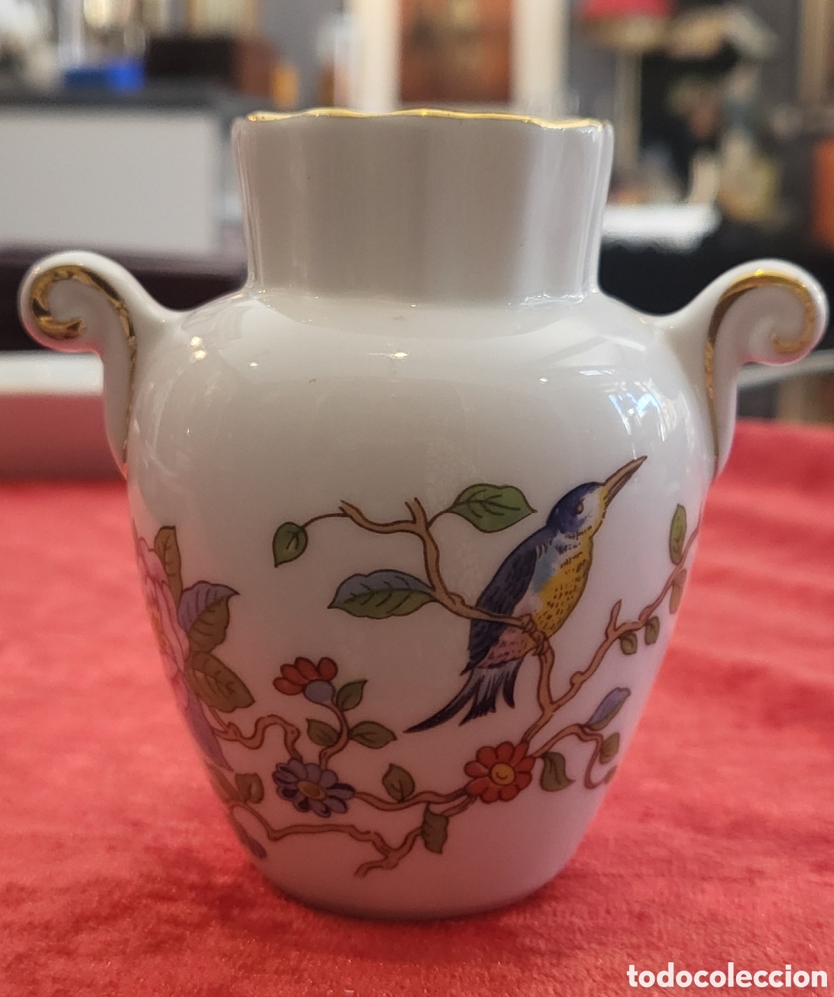 Antiques: Exquisito juego de jarr&oacute;n y bandeja , AYNSLEY PEMBROKE , piezas que forman de dicha colecci&oacute;n.