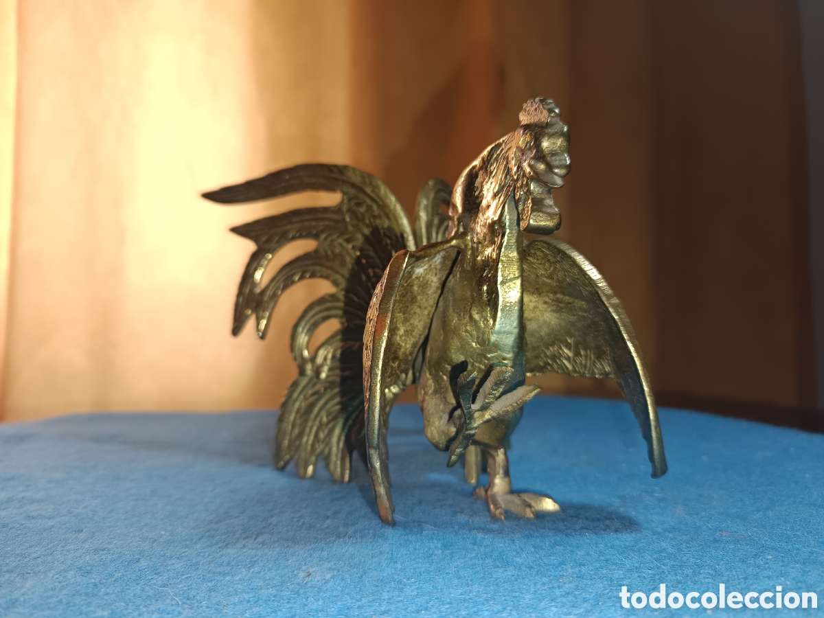 Antig&uuml;edades: Gallo de pelea de bronce - Foto 2