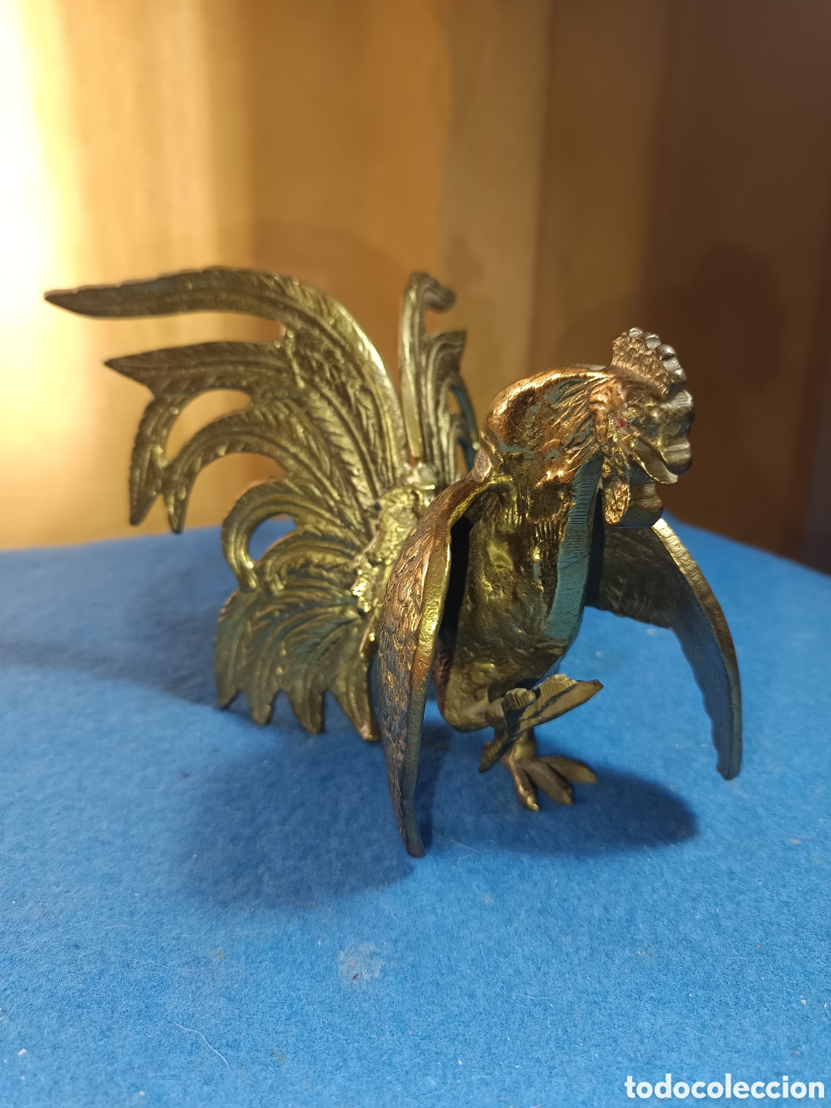 Antig&uuml;edades: Gallo de pelea de bronce - Foto 1