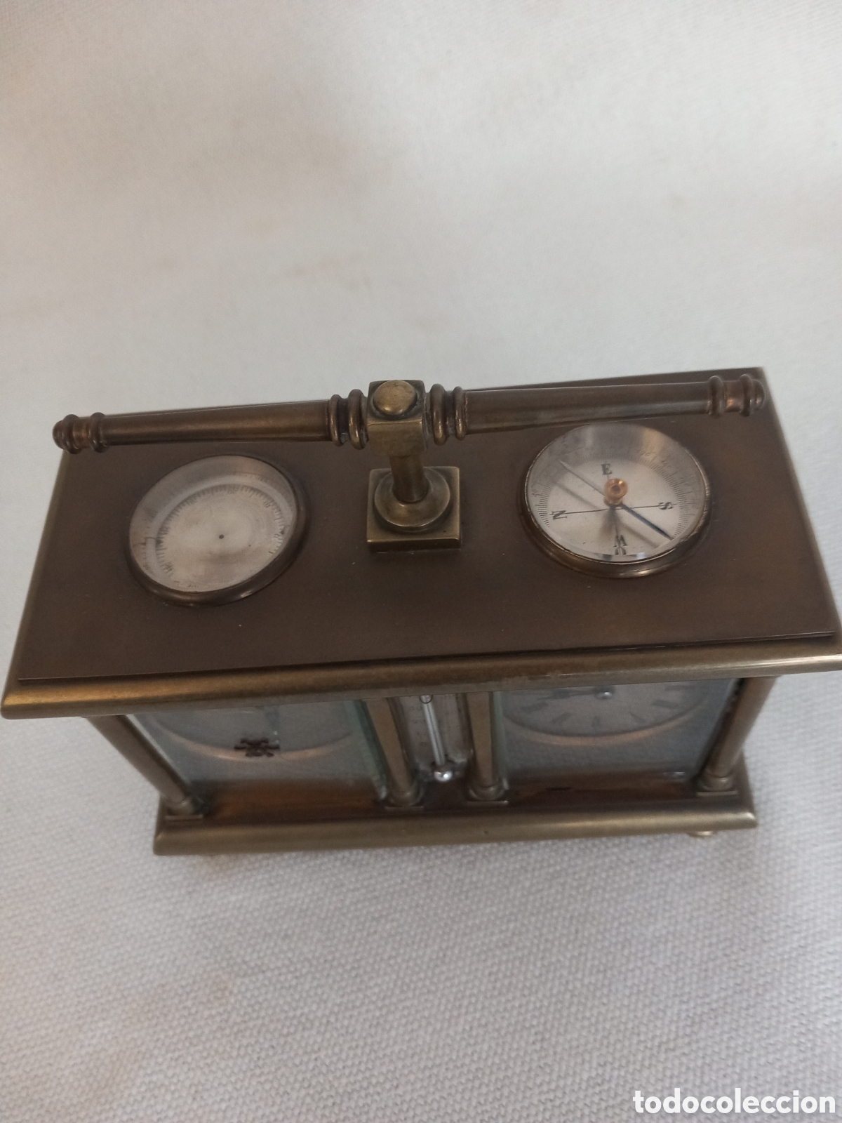 Antig&uuml;edades: Antiguo reloj de carruaje s.XIX - Foto 2