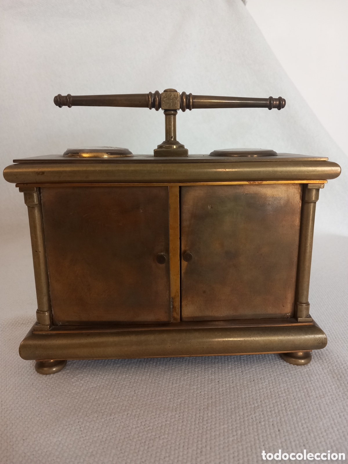 Antig&uuml;edades: Antiguo reloj de carruaje s.XIX - Foto 3
