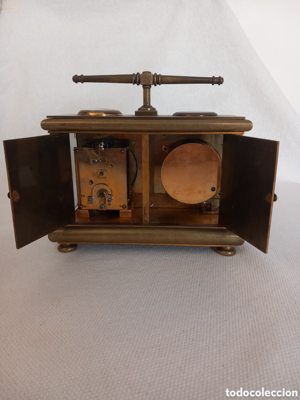 Antig&uuml;edades: Antiguo reloj de carruaje s.XIX - Foto 4