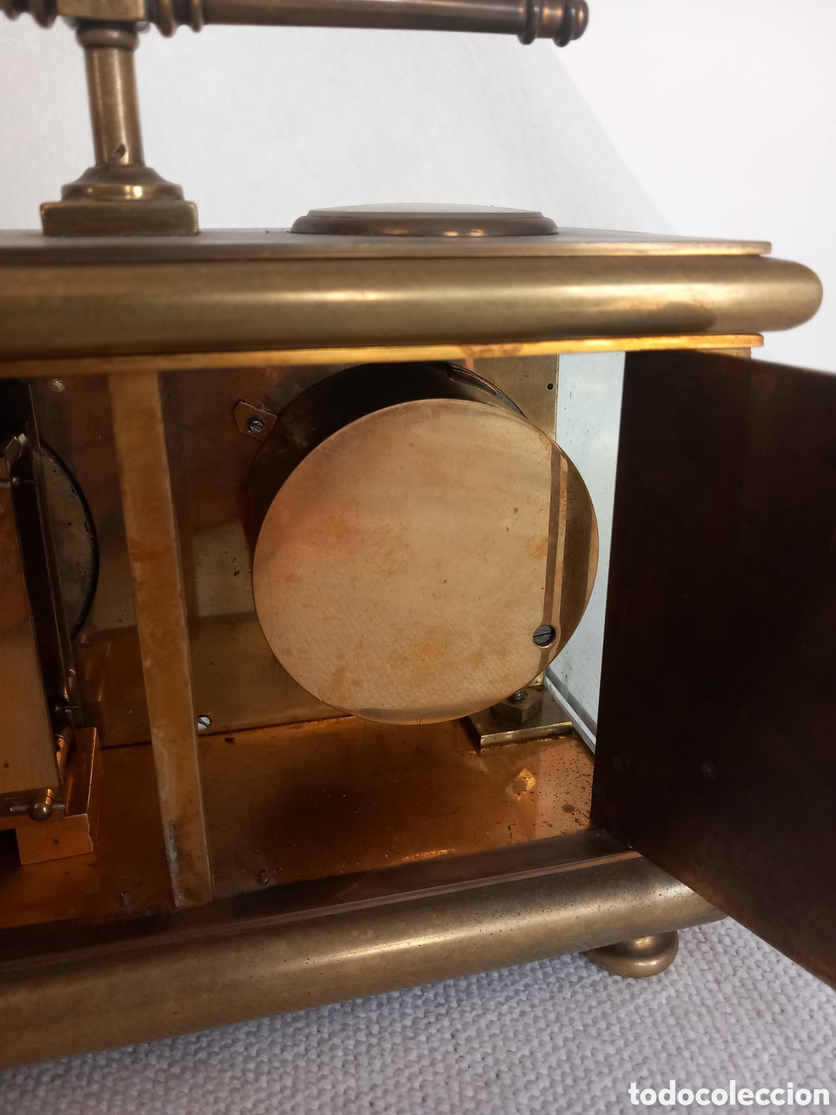 Antig&uuml;edades: Antiguo reloj de carruaje s.XIX - Foto 6
