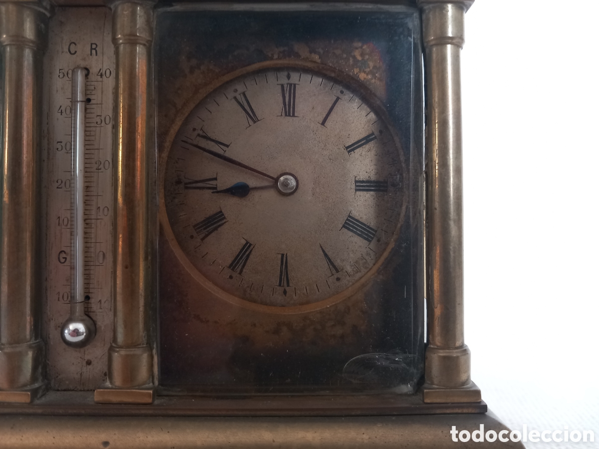 Antig&uuml;edades: Antiguo reloj de carruaje s.XIX - Foto 10