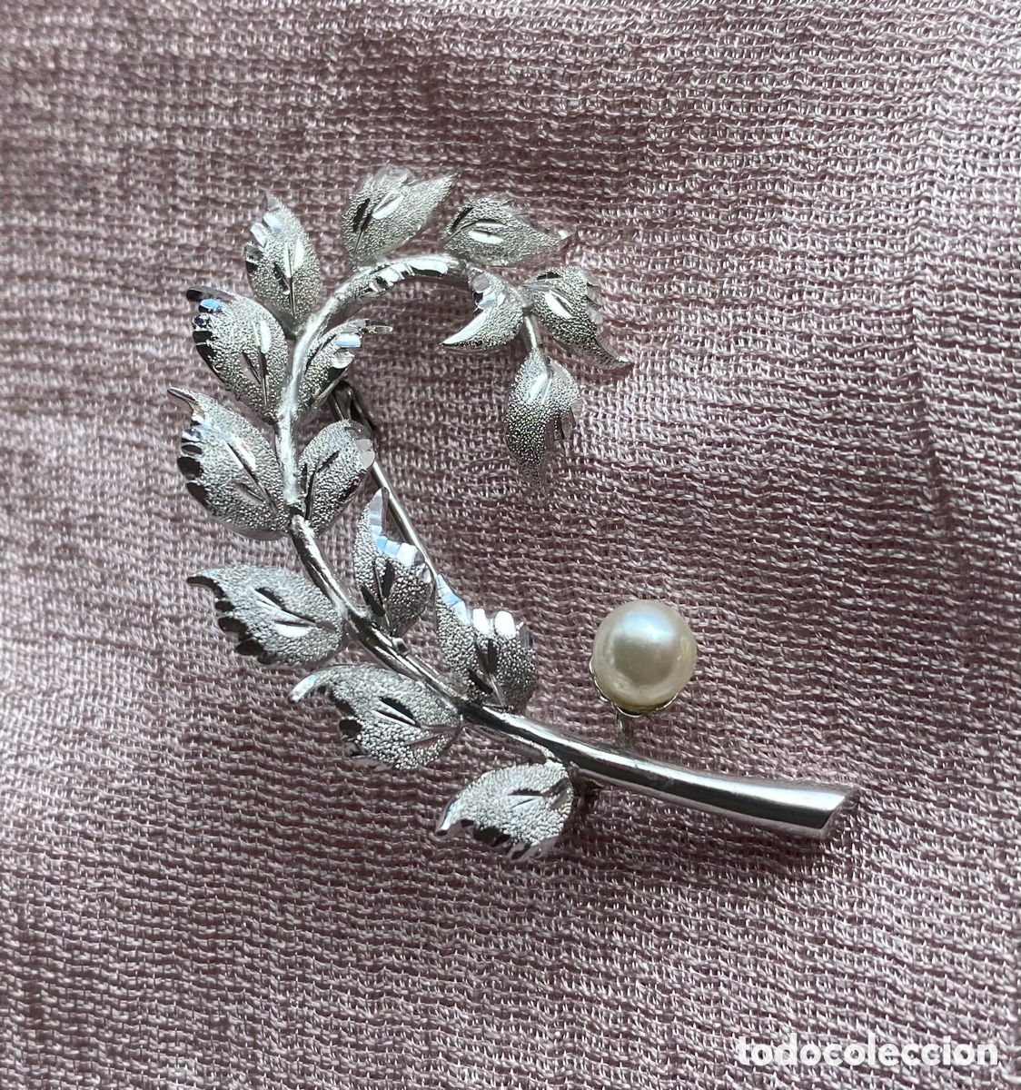 Antig&uuml;edades: Broche antiguo plateado - Foto 2