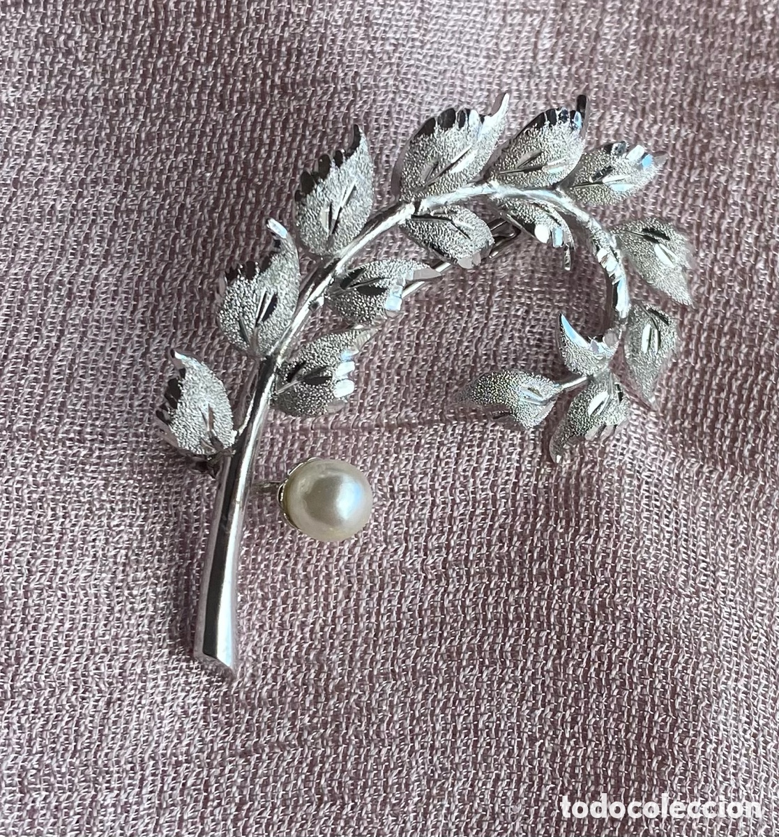 Antig&uuml;edades: Broche antiguo plateado - Foto 1