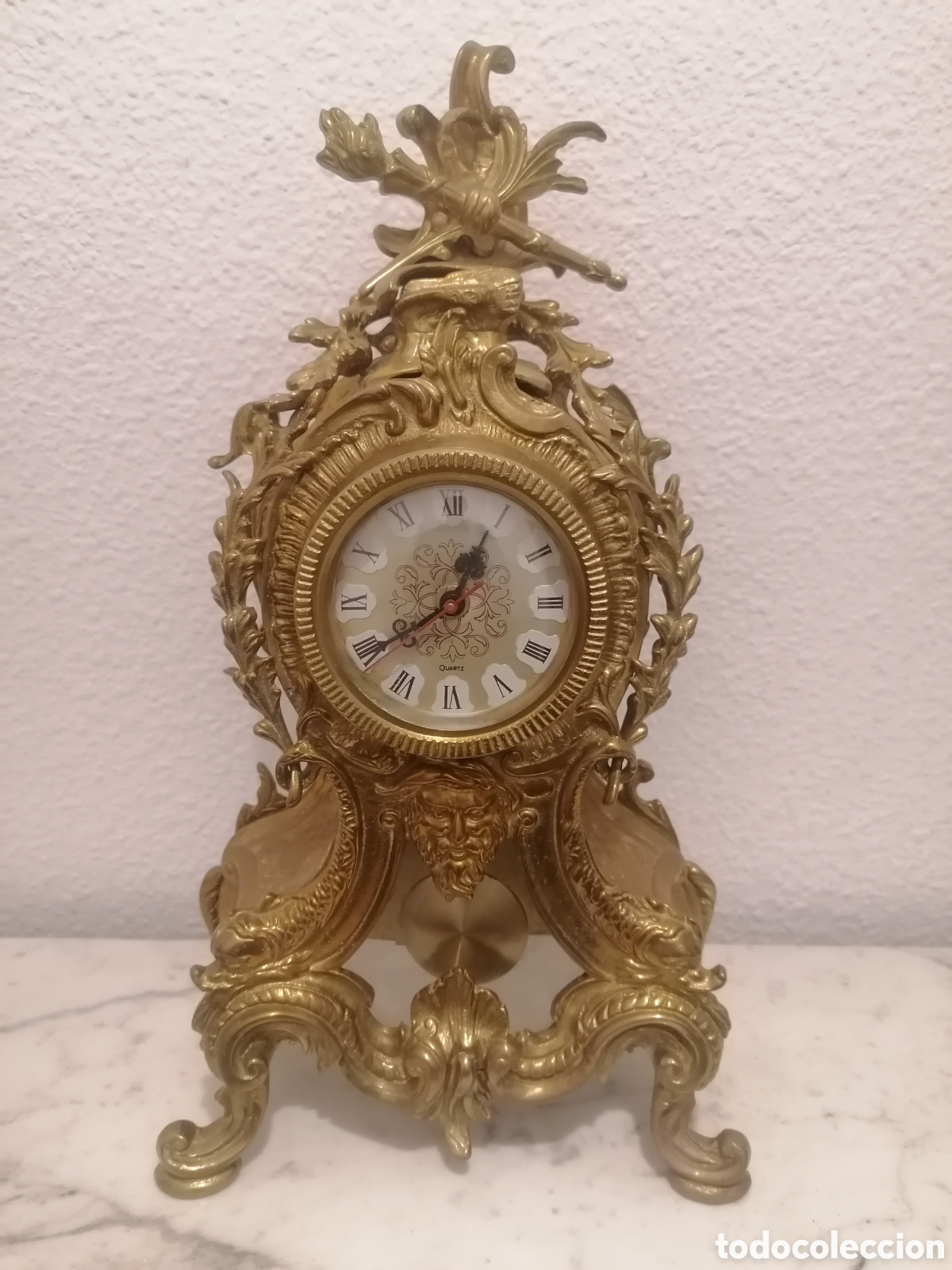 Antig&uuml;edades: Reloj de bronce antiguo - Foto 1