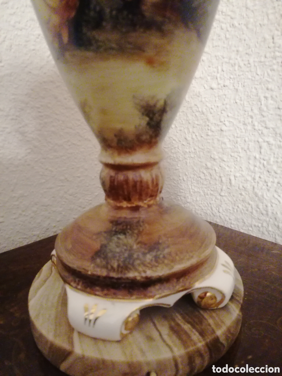 Antig&uuml;edades: Lampara antigua de mesa - Foto 3