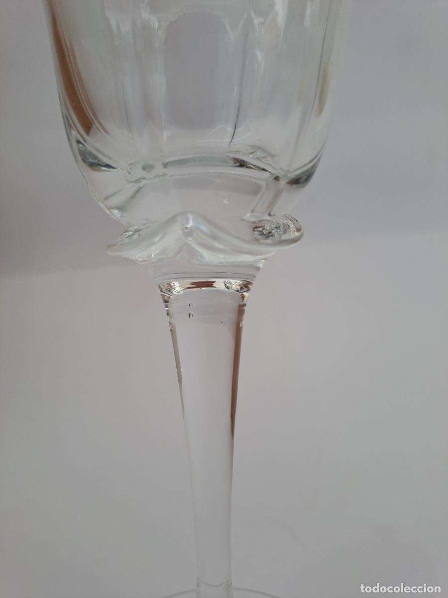 Antig&uuml;edades: 6 copas de licor de cristal de Bohemia - Foto 6
