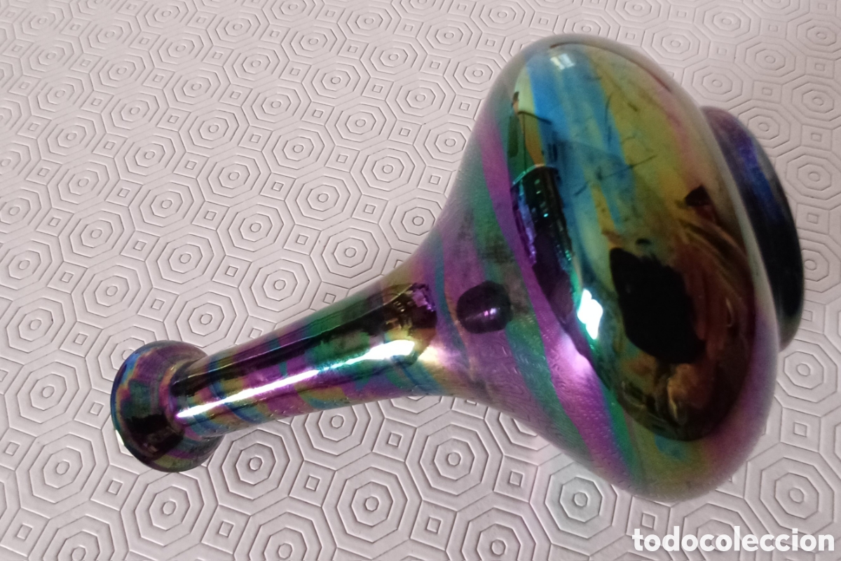 Antig&uuml;edades: Jarr&oacute;n cristal murano iridescente - Foto 8