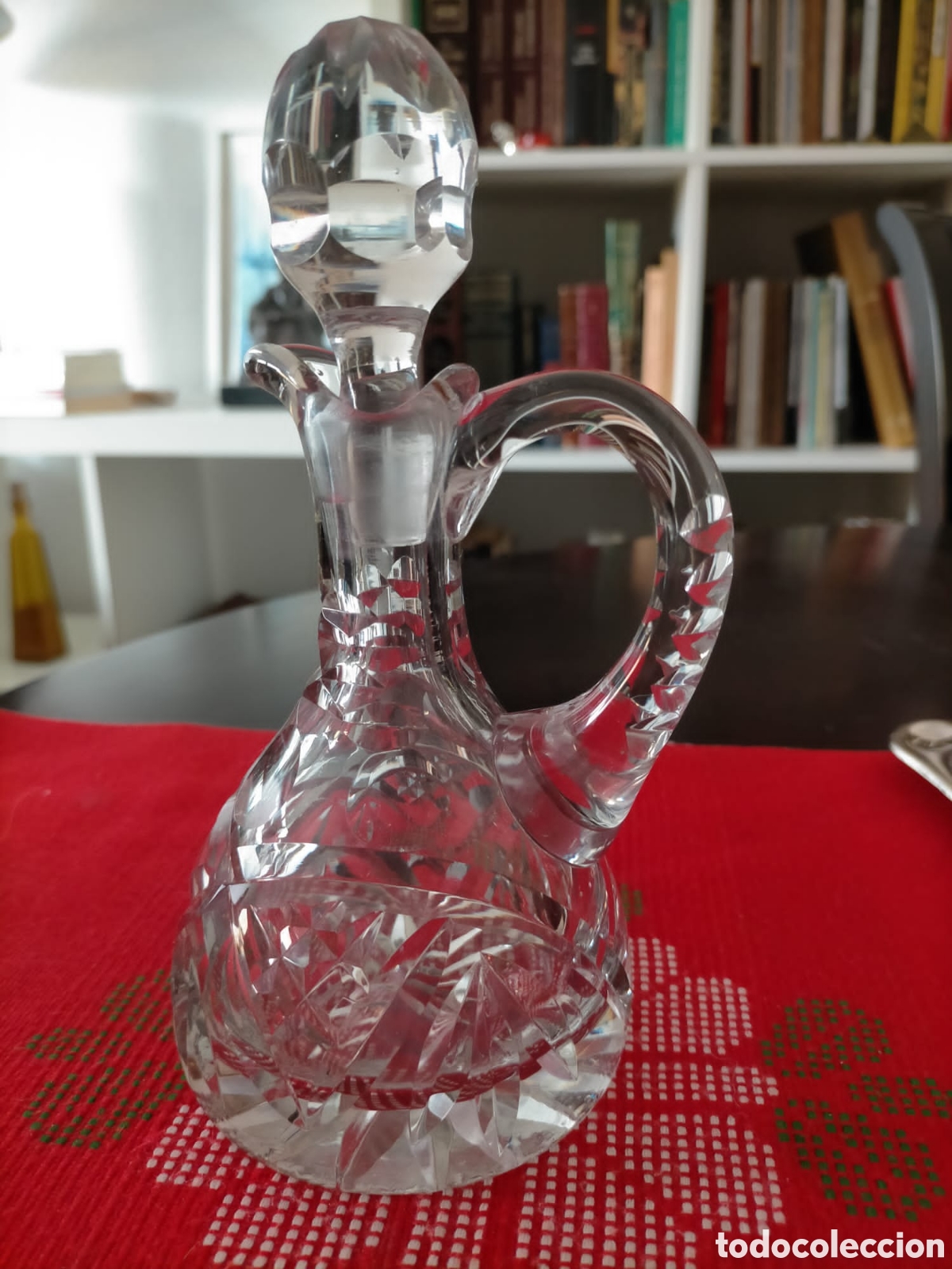 Antig&uuml;edades: Vinagreta y aceitera cristal - Foto 3