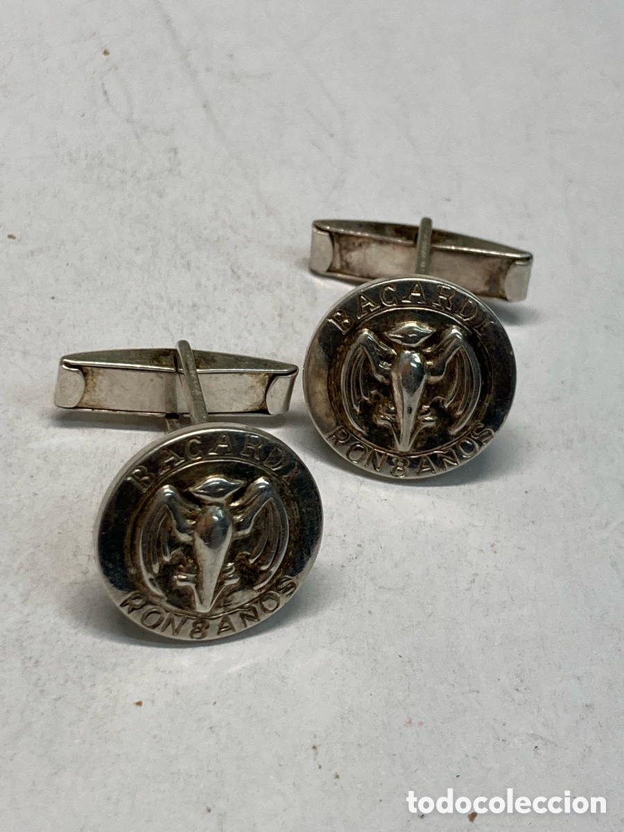 Antig&uuml;edades: Gemelos de plata Bacardi /G24 - Foto 1