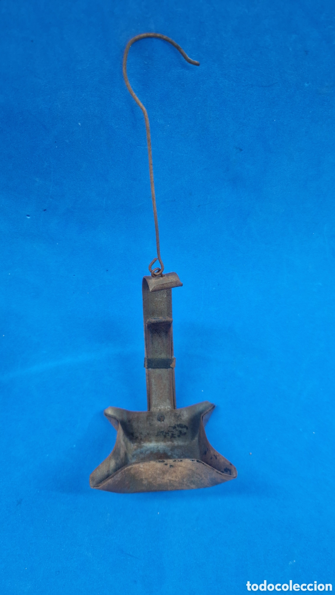 Antig&uuml;edades: Candil de hoja de lata antiguo - Foto 2
