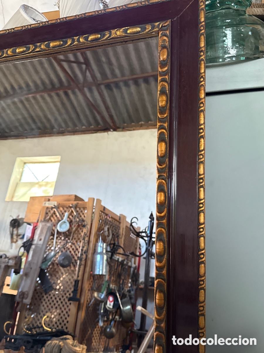 Antig&uuml;edades: Espejo de madera antiguo - Foto 2