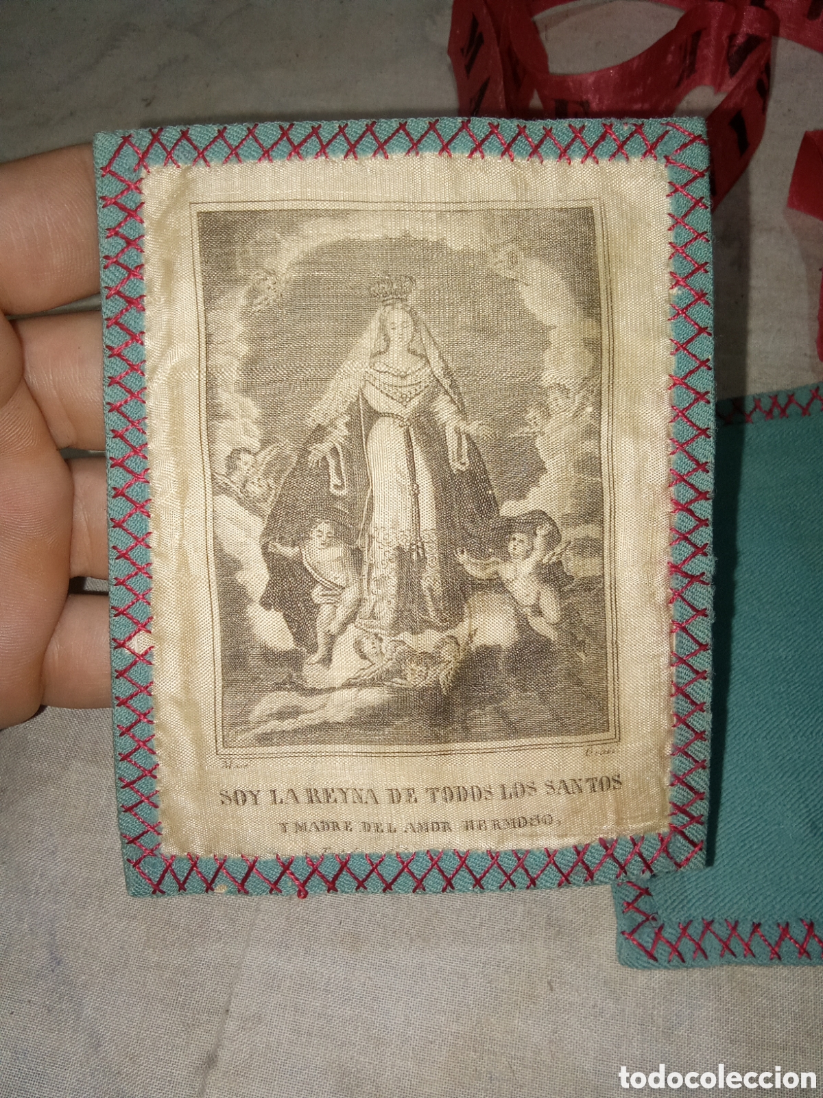 Antig&uuml;edades: ESCAPULARIO CORTE DE MAR&Iacute;A - Foto 2