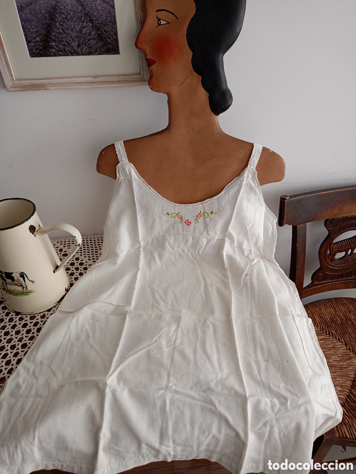 Antig&uuml;edades: Conjunto ropa interior mujer de los a&ntilde;os 30 - Foto 3