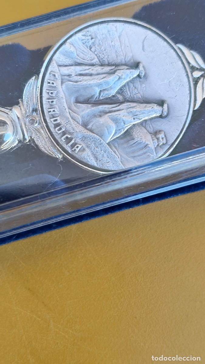 Antig&uuml;edades: Cuill&egrave;re plaqu&eacute; argent et son coffret - Foto 2