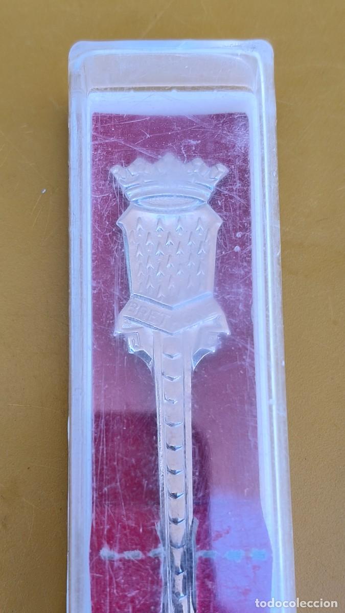 Antig&uuml;edades: Cuill&egrave;re plaqu&eacute; argent et son coffret - Foto 2