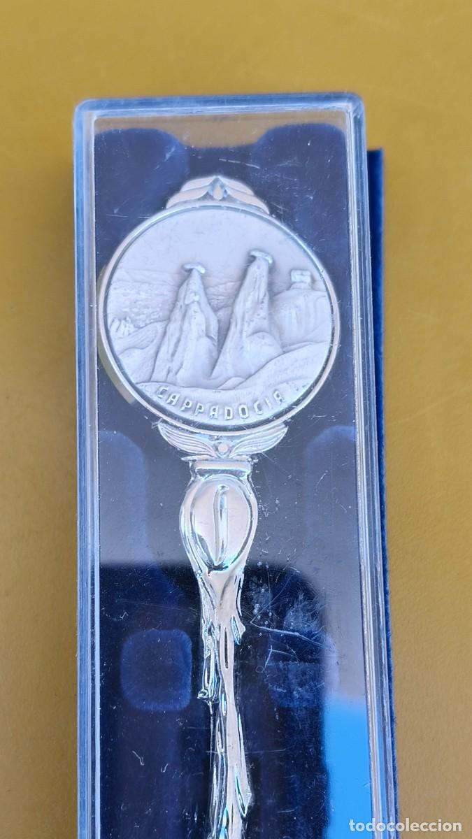 Antig&uuml;edades: Cuill&egrave;re plaqu&eacute; argent et son coffret - Foto 2