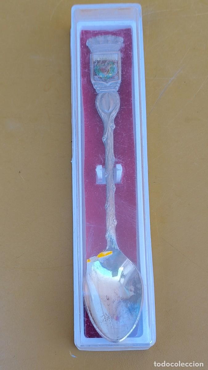 Antig&uuml;edades: Cuill&egrave;re plaqu&eacute; argent et son coffret - Foto 1