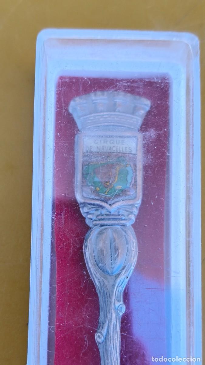 Antig&uuml;edades: Cuill&egrave;re plaqu&eacute; argent et son coffret - Foto 2