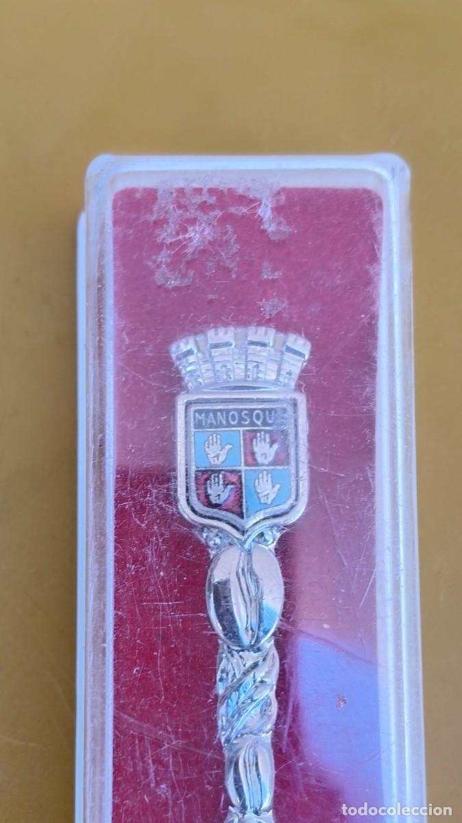 Antig&uuml;edades: Cuill&egrave;re plaqu&eacute; argent et son coffret - Foto 1