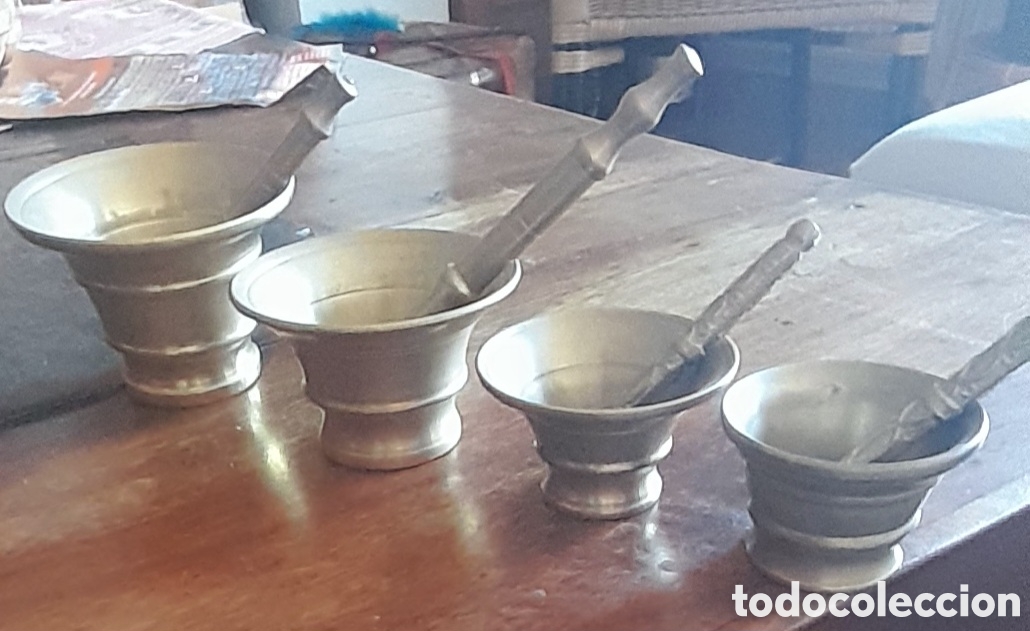 Antig&uuml;edades: Morteros decoraci&oacute;n bronce - Foto 2