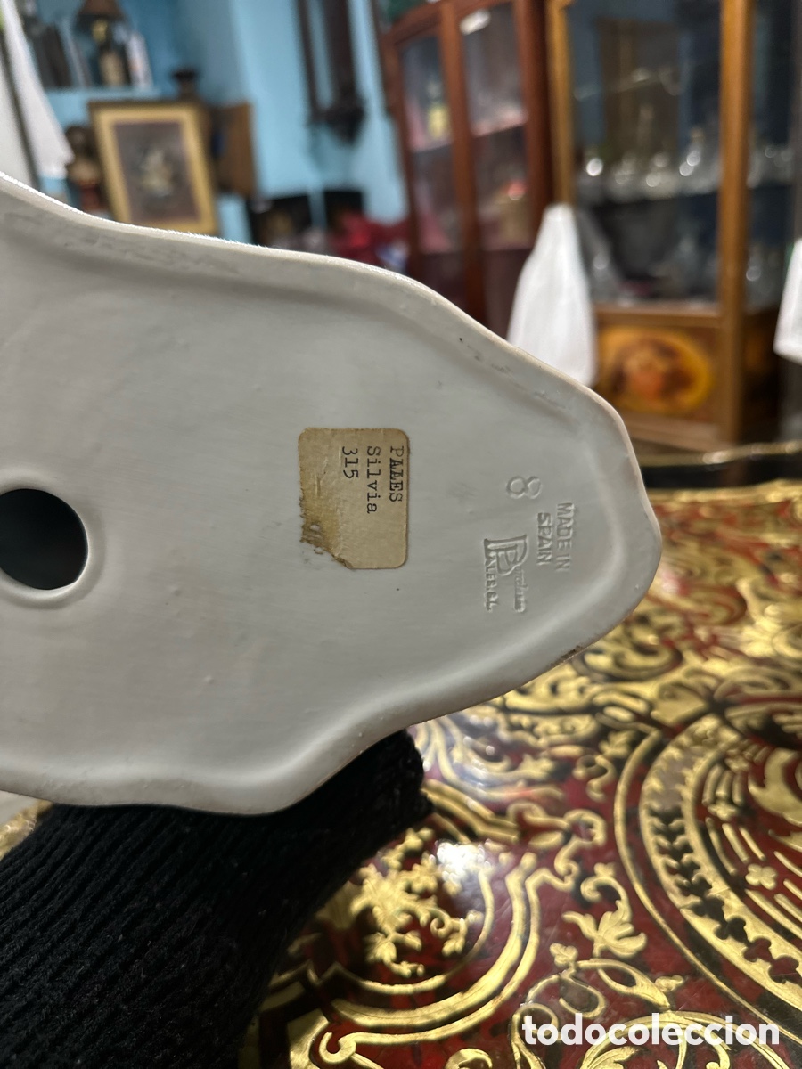 Antig&uuml;edades: Porcelana mujer con galgo - Foto 5