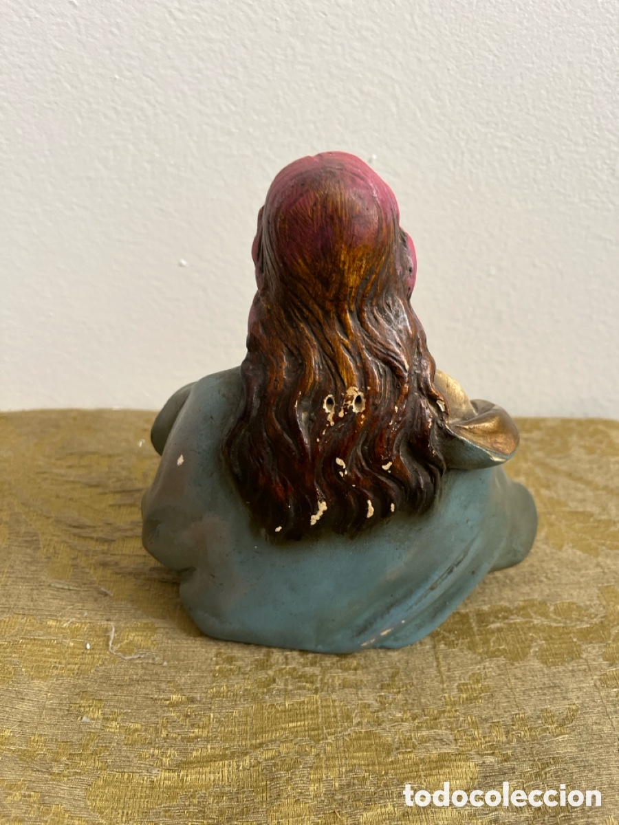 Antig&uuml;edades: Busto de la Virgen Mar&iacute;a en escayola. - Foto 5