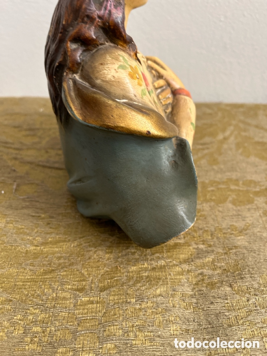 Antig&uuml;edades: Busto de la Virgen Mar&iacute;a en escayola. - Foto 7