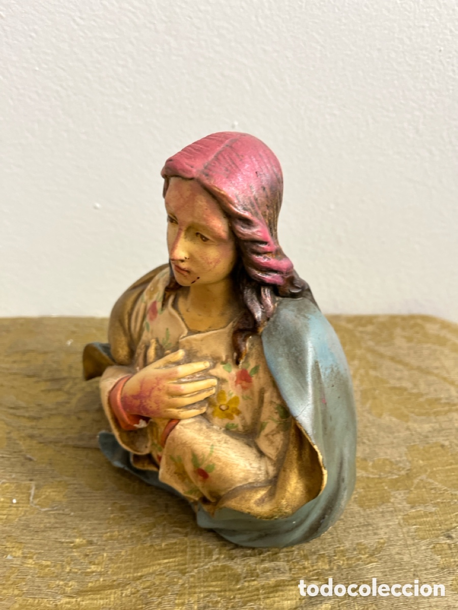 Antig&uuml;edades: Busto de la Virgen Mar&iacute;a en escayola. - Foto 10