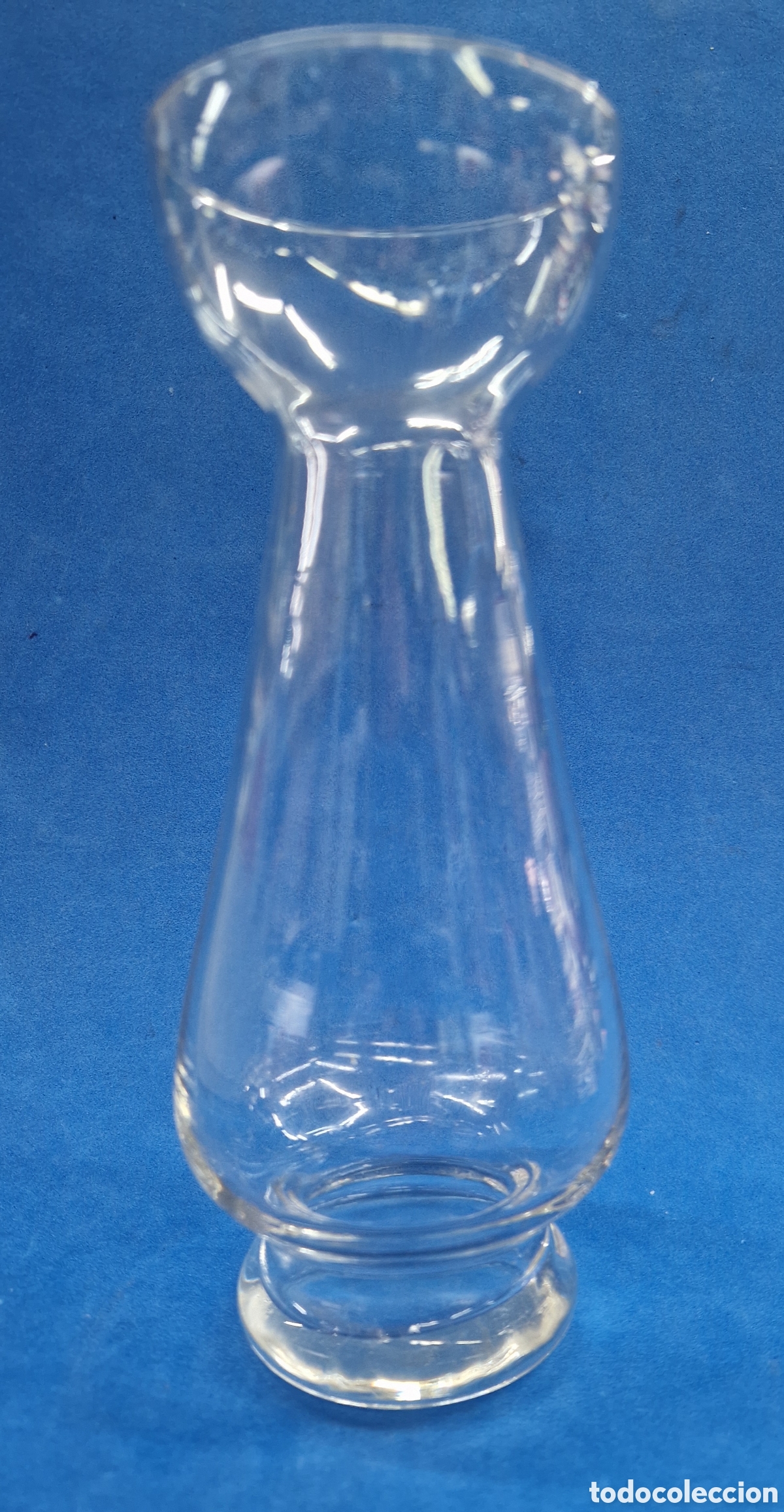 Antig&uuml;edades: Violetero de cristal soplado - Foto 1