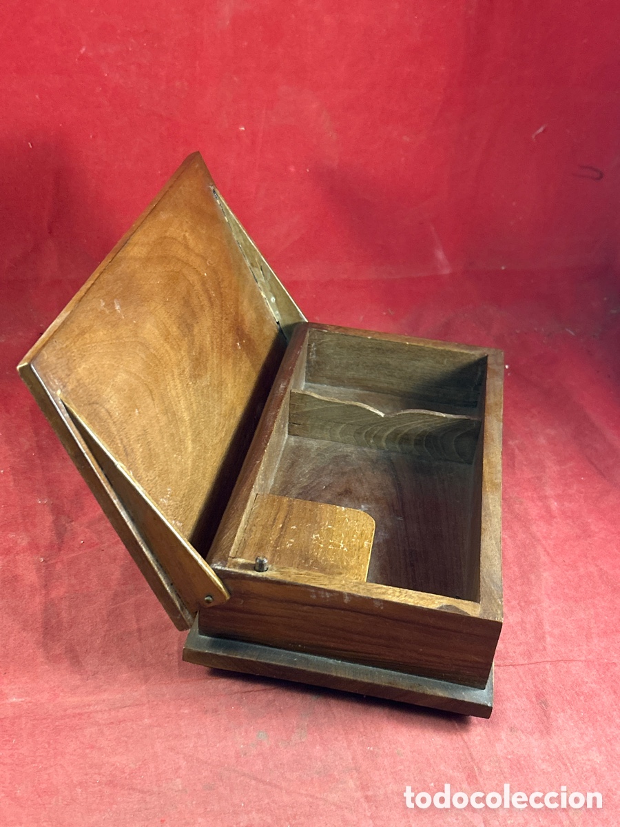 Antig&uuml;edades: CAJA DE MADERA JOYERO MUSICAL - Foto 2